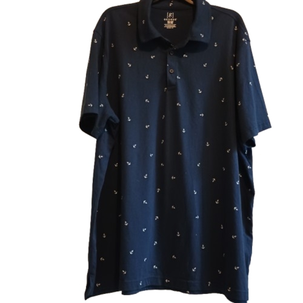 George‎ Men's 3XL (54-56) Long Sleeve Button-Down Shirt - Big & Tall Anchor...